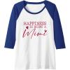 image:imageHappiness is being a Mimi  Grandmother Mimi and Gigi Gifts Raglan Baseball TeeRoyal BlueWhite