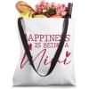 image:imageHappiness is being a Mimi  Grandmother Mimi and Gigi Gifts Tote Bag