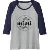 image:imageMimi  Grandmother Mimi and Gigi Gifts Raglan Baseball TeeNavy BlueAthletic Heather