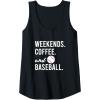 image:imageWeekends Coffee and Baseball  Baseball Mom Gifts Tank TopBlack