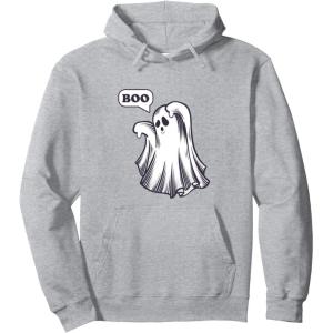 image:imageBoo  Funny Spooky Halloween Gifts Pullover HoodieHeather Grey