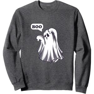 image:imageBoo  Funny Spooky Halloween Gifts SweatshirtDark Heather Grey