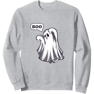 image:imageBoo  Funny Spooky Halloween Gifts SweatshirtHeather Grey