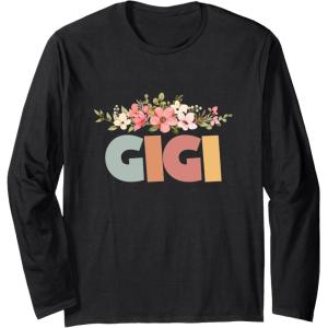 image:imageGigi Grandmother Mimi and Gigi Gifts Long Sleeve TShirtBlack