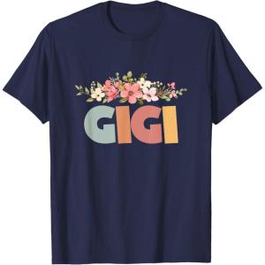 image:imageGigi Grandmother Mimi and Gigi Gifts TShirtNavy Blue