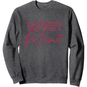 image:imageHappiness is being a Mimi  Grandmother Mimi and Gigi Gifts SweatshirtDark Heather Grey