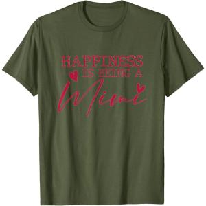 image:imageHappiness is being a Mimi  Grandmother Mimi and Gigi Gifts TShirtOlive Green