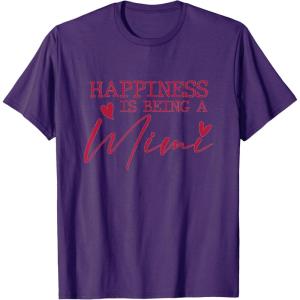 image:imageHappiness is being a Mimi  Grandmother Mimi and Gigi Gifts TShirtPurple
