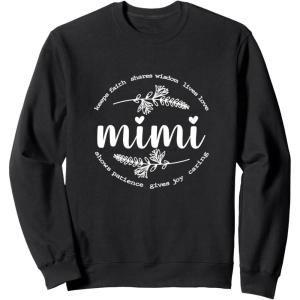 image:imageMimi  Grandmother Mimi and Gigi Gifts SweatshirtBlack