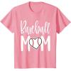 image:imageBaseball Mom Heart Gift for Sports Moms TShirtPink