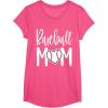 image:imageBaseball Mom Heart Gift for Sports Moms TShirtPink Heather