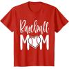 image:imageBaseball Mom Heart Gift for Sports Moms TShirtRed