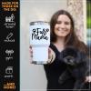 image:imageBrooke amp Jess Designs Dog Lover Gifts  My Kids Have Paws Presents for Christmas Birthday Dad Dog Dog Mom MugsFur Mama White 30 oz