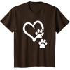 image:imageHeart and Paws  Great Gift for Pet Lovers TShirtBrown