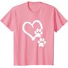 image:imageHeart and Paws  Great Gift for Pet Lovers TShirtPink