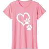 image:imageHeart and Paws  Great Gift for Pet Lovers TShirtPink