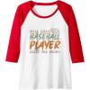 image:imageMy Favorite Baseball Player calls me mom  Baseball Mom Gift Raglan Baseball TeeRedWhite