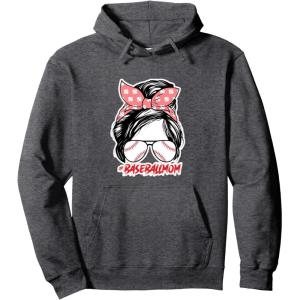 image:imageBaseballMom  Baseball Mom Gifts Pullover HoodieDark Heather Grey