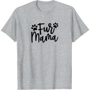 image:imageFur Mama Gift for Pet Dog and Cat Lovers TShirtHeather Grey