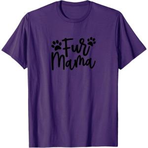image:imageFur Mama Gift for Pet Dog and Cat Lovers TShirtPurple