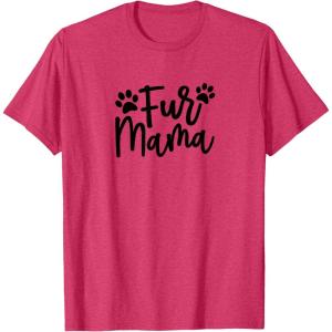 image:imageFur Mama Gift for Pet Dog and Cat Lovers TShirtRed Heather