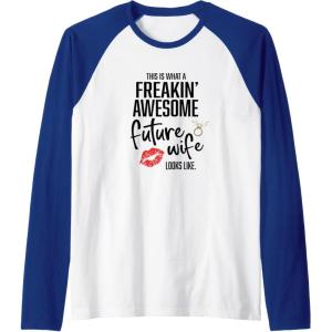 image:imageFuture wife looks like gift fiancee gift Raglan Baseball TeeRoyal BlueWhite