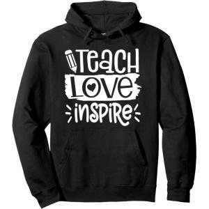 image:imageTeach Love Inspire  Great gift for Teachers Pullover HoodieBlack