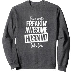 image:imageThis is what an awesome husband looks like funny gift SweatshirtDark Heather Grey