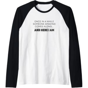image:imageAnd Here I Am Bestfriend Gifts Sisterhood Gift Raglan Baseball TeeBlackWhite