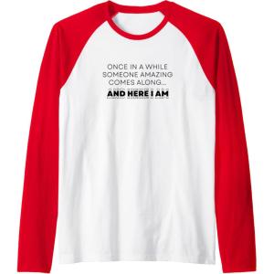 image:imageAnd Here I Am Bestfriend Gifts Sisterhood Gift Raglan Baseball TeeRedWhite