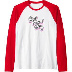 image:imageBest Friend Day Gifts Bestfriend Gifts Sisterhood Gifts Raglan Baseball TeeRedWhite