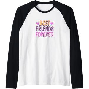 image:imageBest Friends Forever Gift Bestfriend Gifts Sisterhood Gift Raglan Baseball TeeBlackWhite