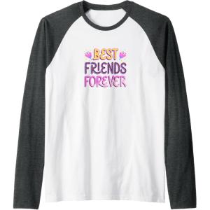 image:imageBest Friends Forever Gift Bestfriend Gifts Sisterhood Gift Raglan Baseball TeeDark Heather GreyWhite