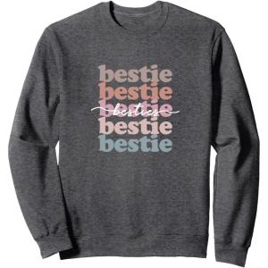 image:imageBestie  Bestfriend Gifts Sisterhood Gift Friendship Gift SweatshirtDark Heather Grey