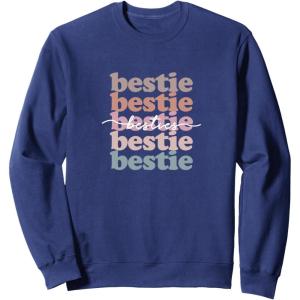 image:imageBestie  Bestfriend Gifts Sisterhood Gift Friendship Gift SweatshirtNavy Blue