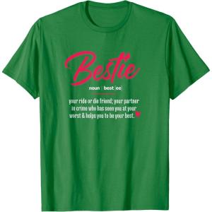 image:imageBestie Bestfriend Gifts Sisterhood Gift Friendship Gift TShirtKelly Green