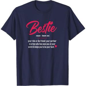 image:imageBestie Bestfriend Gifts Sisterhood Gift Friendship Gift TShirtNavy Blue