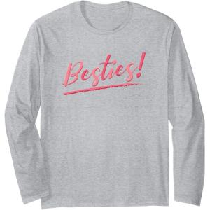 image:imageBesties Bestfriend Gifts Sisterhood Gift Friendship Gift Long Sleeve TShirtHeather Grey