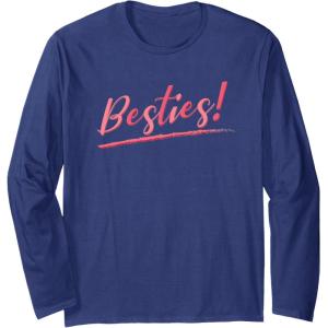 image:imageBesties Bestfriend Gifts Sisterhood Gift Friendship Gift Long Sleeve TShirtNavy Blue