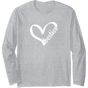 image:imageBesties Bestfriend Gifts Sisterhood Gifts Friendship Gift Long Sleeve TShirtHeather Grey