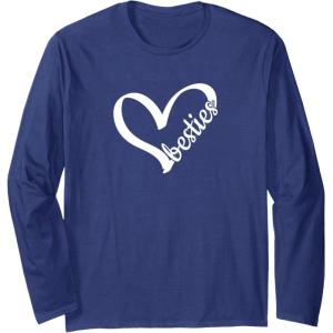 image:imageBesties Bestfriend Gifts Sisterhood Gifts Friendship Gift Long Sleeve TShirtNavy Blue