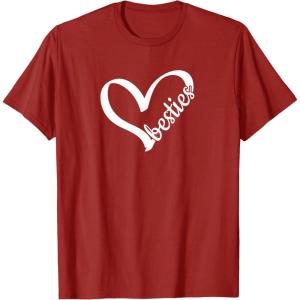 image:imageBesties Bestfriend Gifts Sisterhood Gifts Friendship Gift TShirtCranberry Red