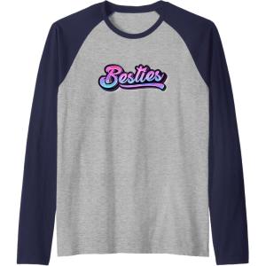 image:imageBesties For Life Bestfriend Gifts Sisterhood Gifts Raglan Baseball TeeNavy BlueAthletic Heather