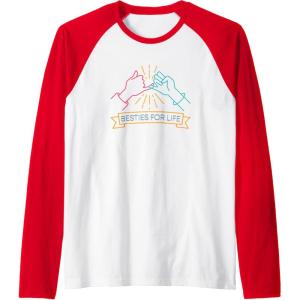 image:imageBesties For Life Bestfriend Gifts Sisterhood Gifts Raglan Baseball TeeRedWhite