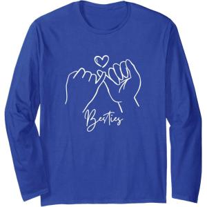 image:imageBesties Pinky Swear Bestfriend Gifts Sisterhood Gift Long Sleeve TShirtRoyal Blue