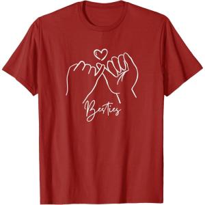 image:imageBesties Pinky Swear Bestfriend Gifts Sisterhood Gift TShirtCranberry Red