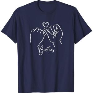 image:imageBesties Pinky Swear Bestfriend Gifts Sisterhood Gift TShirtNavy Blue