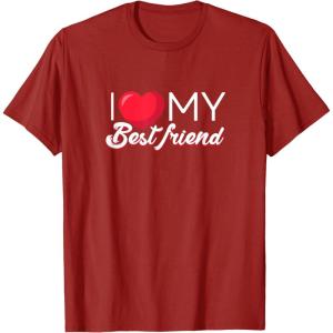 image:imageI Love My Best Friend Bestfriend Gifts Sisterhood Gift TShirtCranberry Red