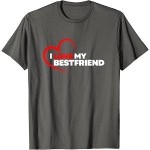 image:imageI Love My Bestfriend Bestfriend Gifts Sisterhood Gift TShirtAsphalt Grey