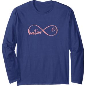 image:imageInfinity Besties Gifts Bestfriend Gifts Sisterhood Gift Long Sleeve TShirtNavy Blue